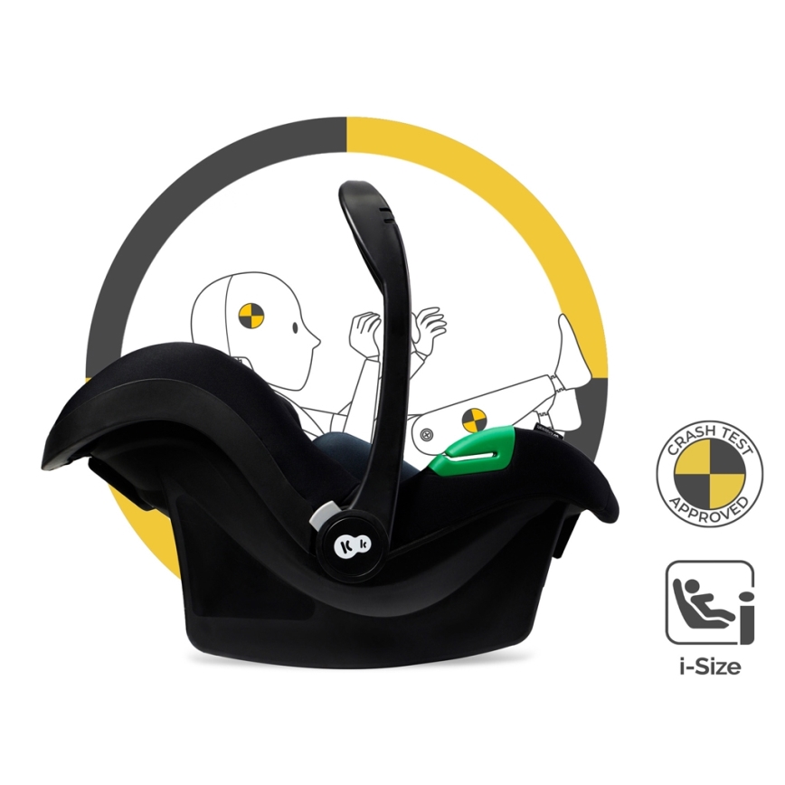 KINDERKRAFT - Kombinirana kolica 3u1 ESME Pure black + autosjedalica MINK PRO