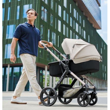 KINDERKRAFT - Kombinirana kolica 3u1 MOOV 2 AIR Moonlight grey + autosjedalica MINK PRO
