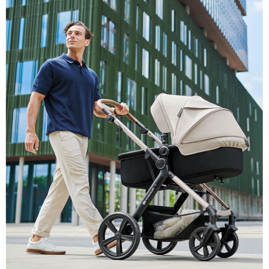 KINDERKRAFT - Kombinirana kolica 3u1 MOOV 2 AIR Moonlight grey + autosjedalica MINK PRO