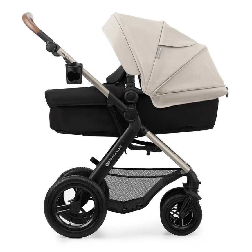 KINDERKRAFT - Kombinirana kolica 3u1 MOOV 2 AIR Moonlight grey + autosjedalica MINK PRO