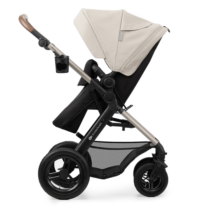 KINDERKRAFT - Kombinirana kolica 3u1 MOOV 2 AIR Moonlight grey + autosjedalica MINK PRO