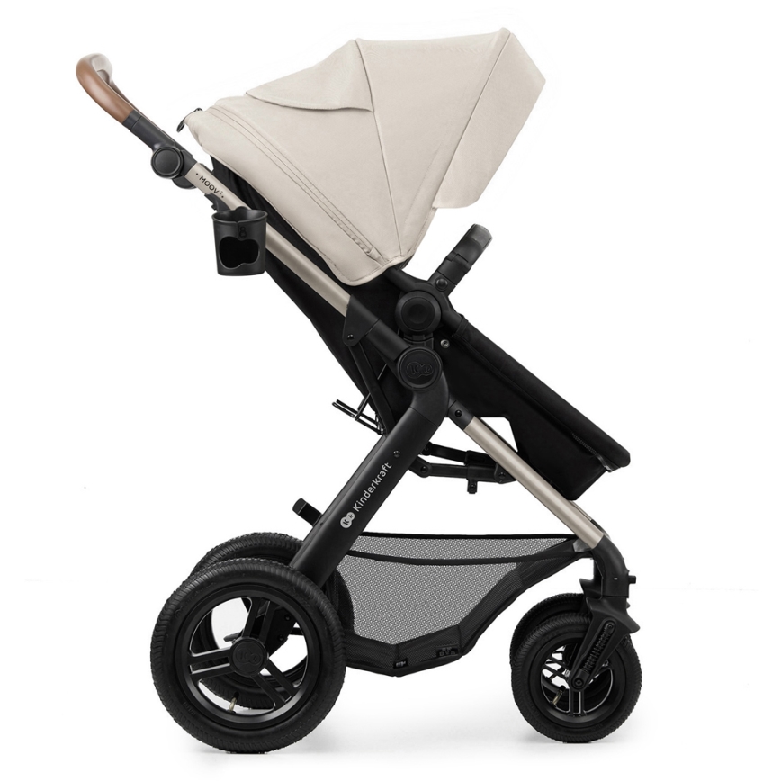 KINDERKRAFT - Kombinirana kolica 3u1 MOOV 2 AIR Moonlight grey + autosjedalica MINK PRO