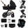 KINDERKRAFT - Kombinirana kolica 3u1 MOOV 2 AIR Pure black + autosjedalica MINK PRO
