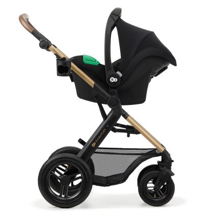 KINDERKRAFT - Kombinirana kolica 3u1 MOOV 2 AIR Pure black + autosjedalica MINK PRO