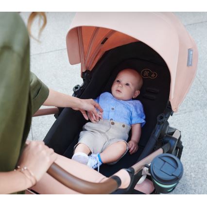 KINDERKRAFT - Kombinirana kolica 3u1 MOOV 2 AIR Sand beige + autosjedalica MINK PRO