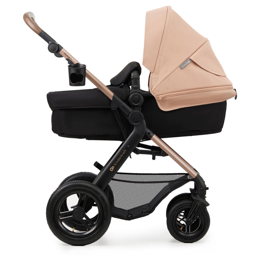 KINDERKRAFT - Kombinirana kolica 3u1 MOOV 2 AIR Sand beige + autosjedalica MINK PRO