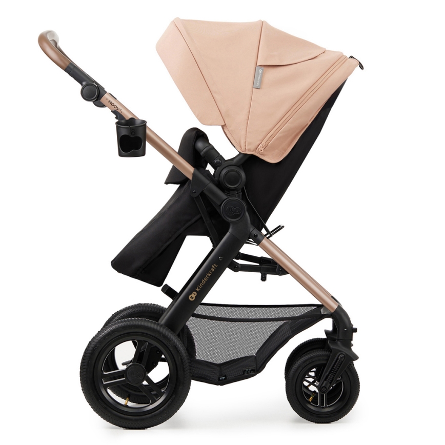 KINDERKRAFT - Kombinirana kolica 3u1 MOOV 2 AIR Sand beige + autosjedalica MINK PRO