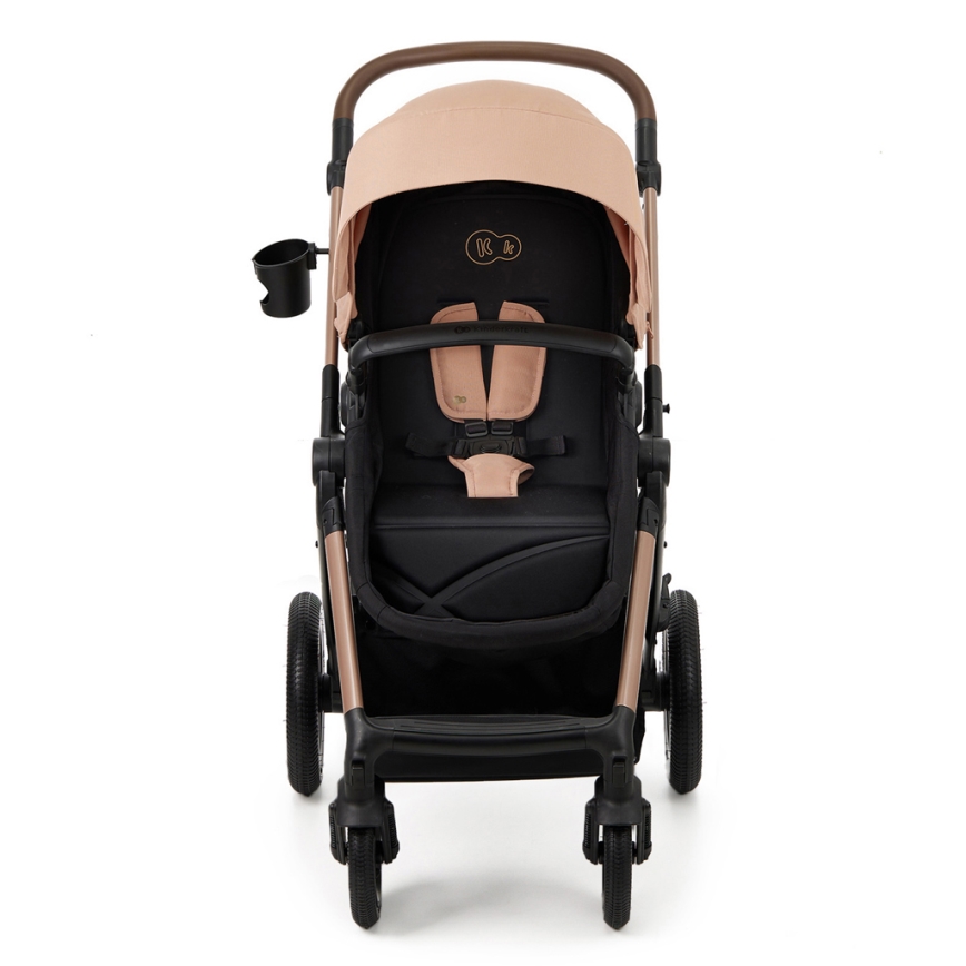 KINDERKRAFT - Kombinirana kolica 3u1 MOOV 2 AIR Sand beige + autosjedalica MINK PRO