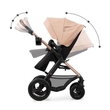 KINDERKRAFT - Kombinirana kolica 3u1 MOOV 2 AIR Sand beige + autosjedalica MINK PRO