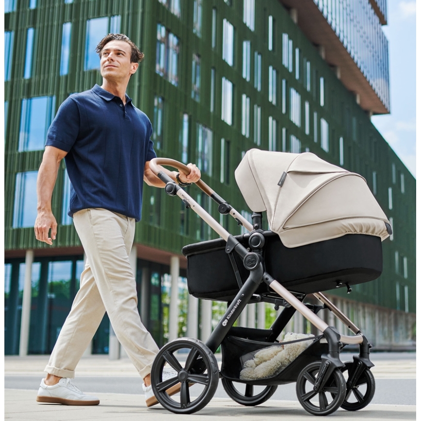 KINDERKRAFT - Kombinirana kolica 3u1 MOOV 2 Moonlight grey + autosjedalica MINK PRO