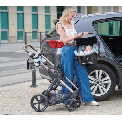 KINDERKRAFT - Kombinirana kolica 3u1 MOOV 2 Moonlight grey + autosjedalica MINK PRO