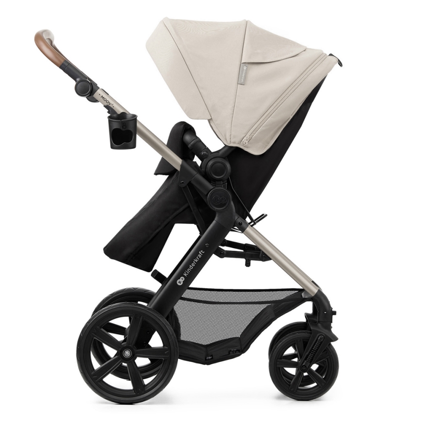 KINDERKRAFT - Kombinirana kolica 3u1 MOOV 2 Moonlight grey + autosjedalica MINK PRO