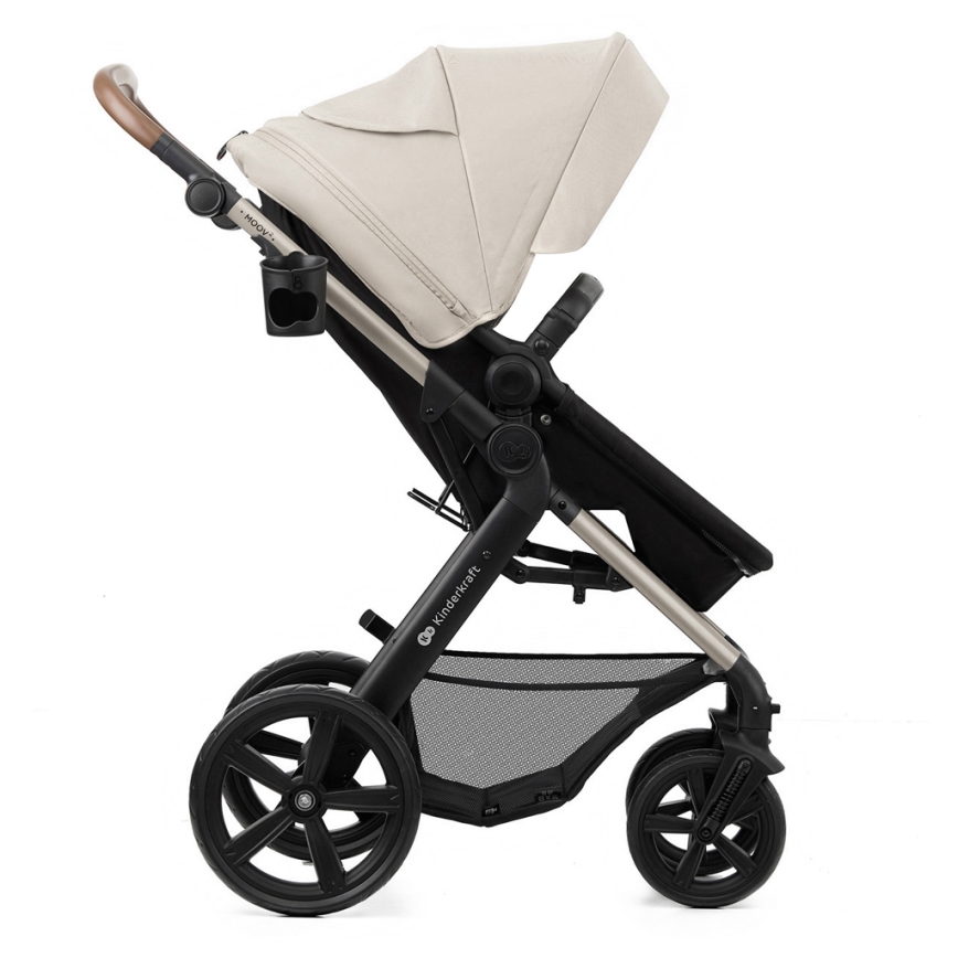 KINDERKRAFT - Kombinirana kolica 3u1 MOOV 2 Moonlight grey + autosjedalica MINK PRO