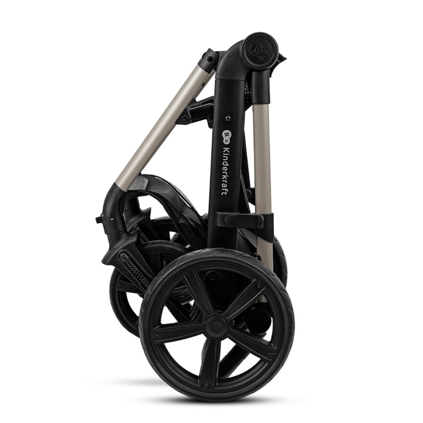 KINDERKRAFT - Kombinirana kolica 3u1 MOOV 2 Moonlight grey + autosjedalica MINK PRO