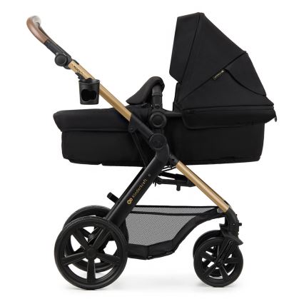KINDERKRAFT - Kombinirana kolica 3u1 MOOV 2 Pure black + autosjedalica MINK PRO