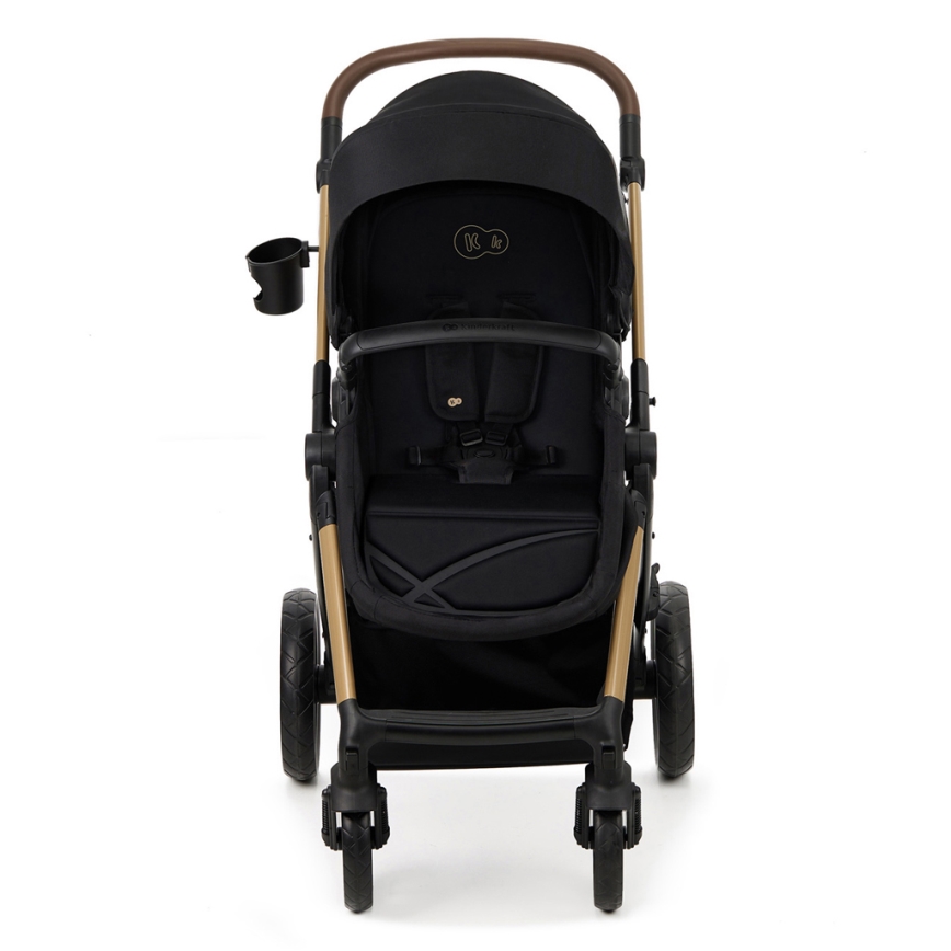 KINDERKRAFT - Kombinirana kolica 3u1 MOOV 2 Pure black + autosjedalica MINK PRO