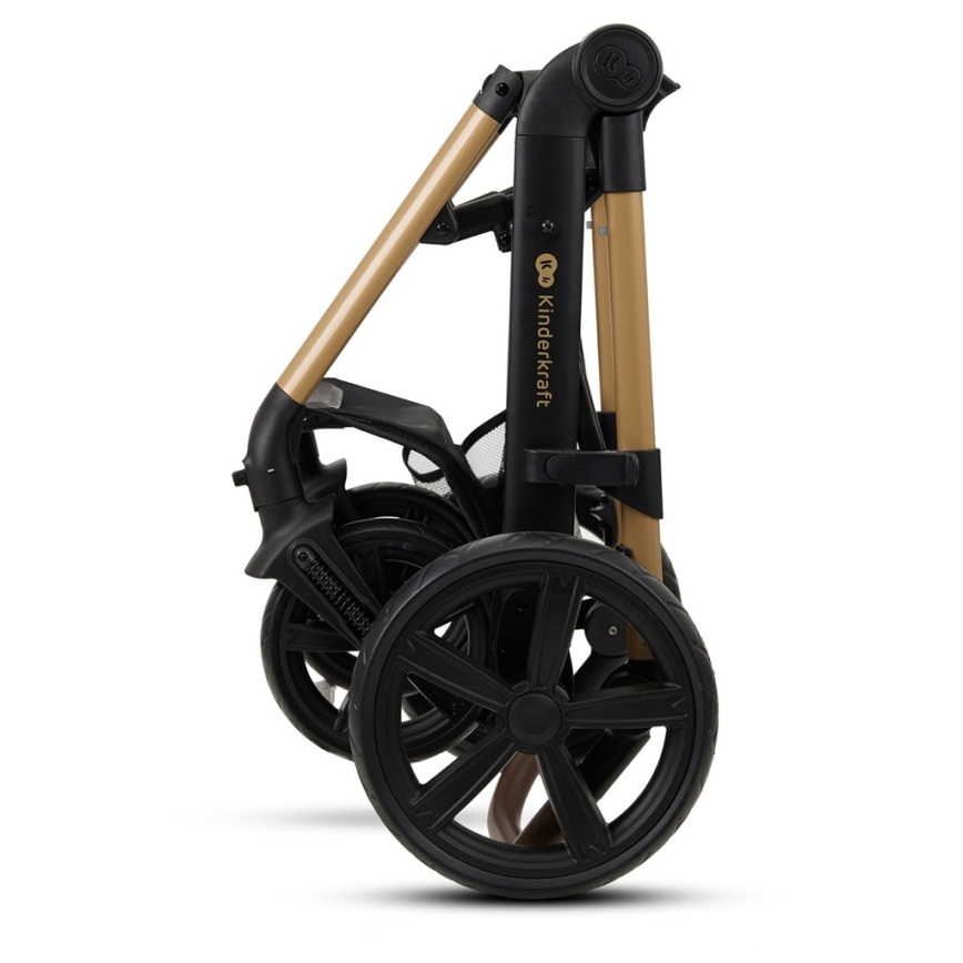 KINDERKRAFT - Kombinirana kolica 3u1 MOOV 2 Pure black + autosjedalica MINK PRO