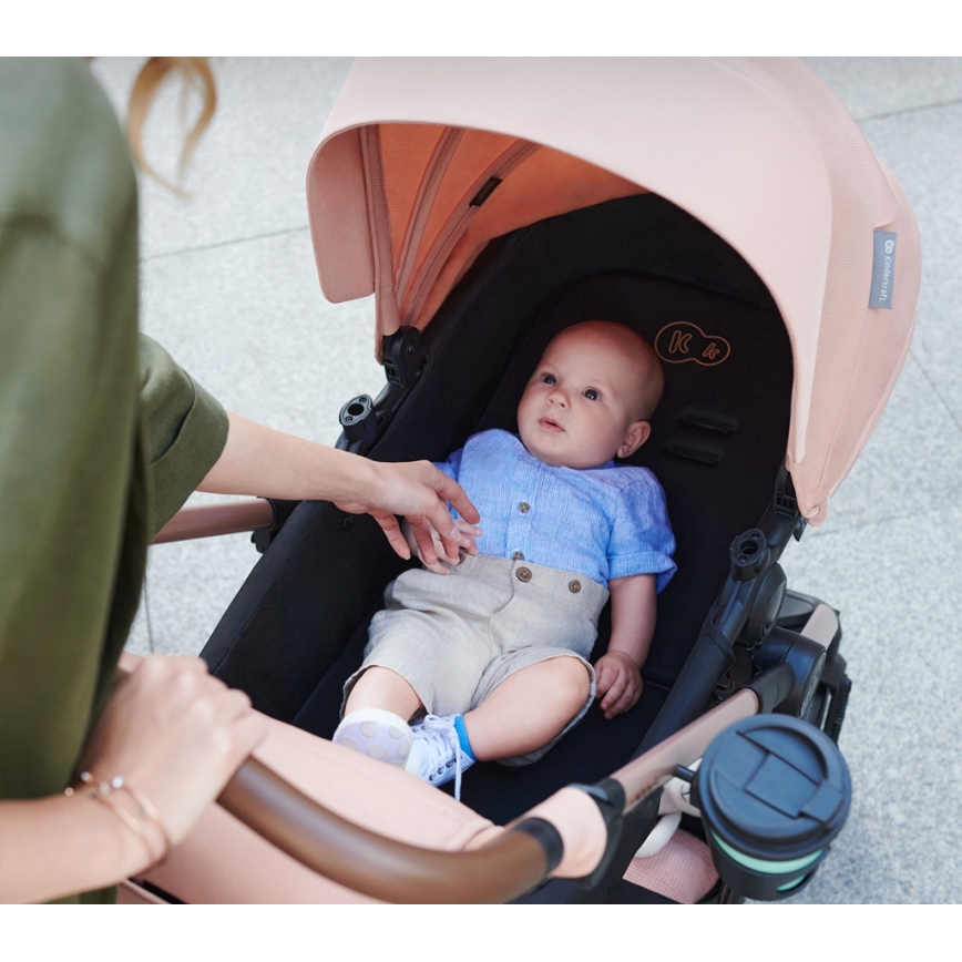 KINDERKRAFT - Kombinirana kolica 3u1 MOOV 2 Sand beige + autosjedalica MINK PRO