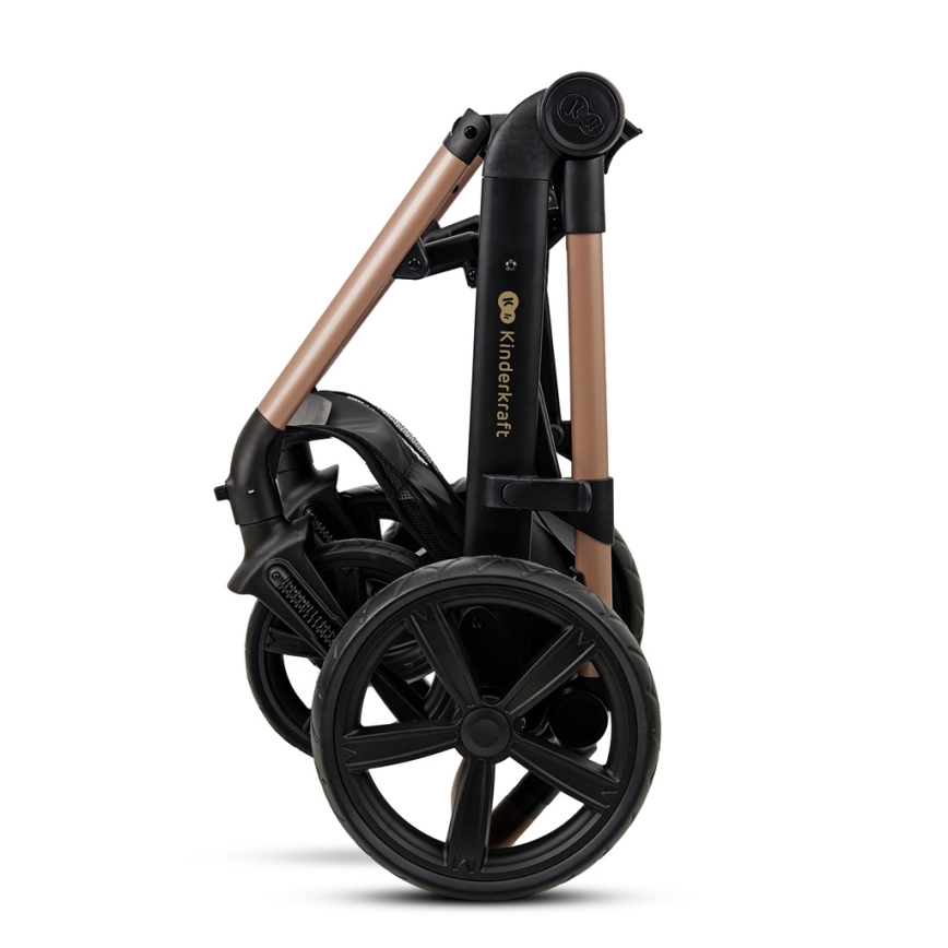 KINDERKRAFT - Kombinirana kolica 3u1 MOOV 2 Sand beige + autosjedalica MINK PRO