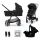 KINDERKRAFT - Kombinirana kolica 3u1 NEWLY Classic black  + autosjedalica MINK PRO