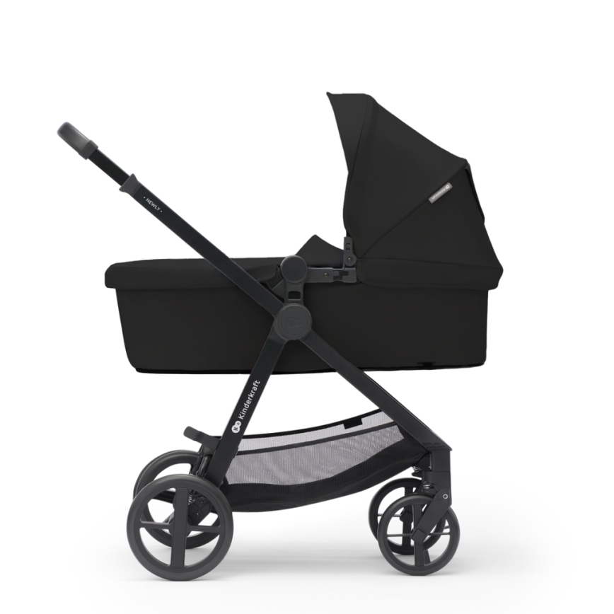 KINDERKRAFT - Kombinirana kolica 3u1 NEWLY Classic black  + autosjedalica MINK PRO
