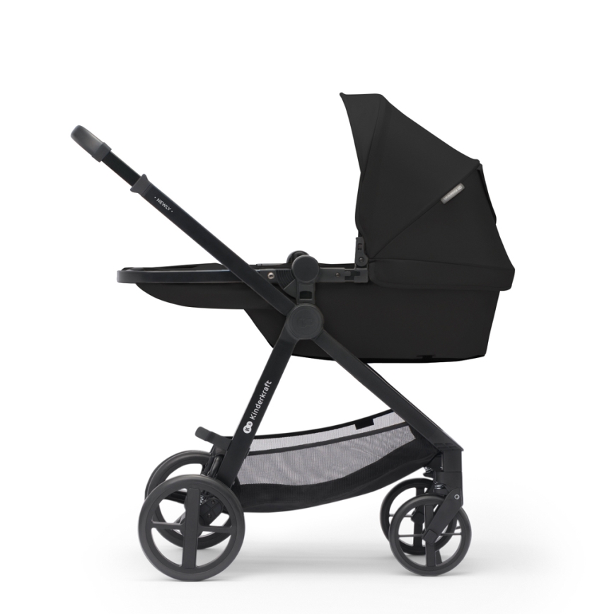 KINDERKRAFT - Kombinirana kolica 3u1 NEWLY Classic black  + autosjedalica MINK PRO