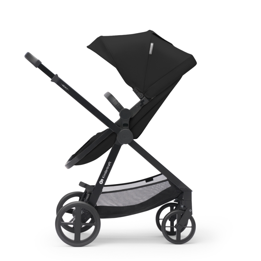 KINDERKRAFT - Kombinirana kolica 3u1 NEWLY Classic black  + autosjedalica MINK PRO