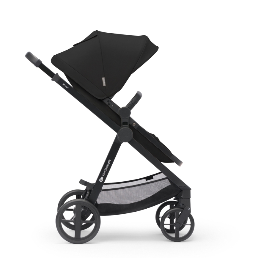 KINDERKRAFT - Kombinirana kolica 3u1 NEWLY Classic black  + autosjedalica MINK PRO