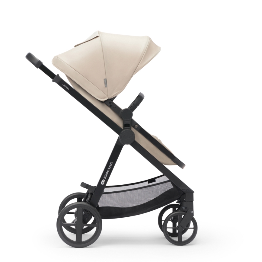 KINDERKRAFT - Kombinirana kolica 3u1 NEWLY Sand beige + autosjedalica MINK PRO