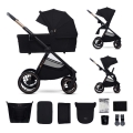 KINDERKRAFT - Kombinirani dječja kolica 2u1 NEA 2 Midnight black