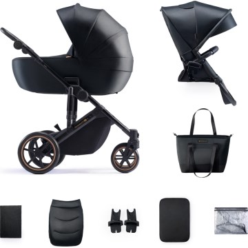 KINDERKRAFT - Kombinirani dječji kolica 2u1 PRIME 2 crna