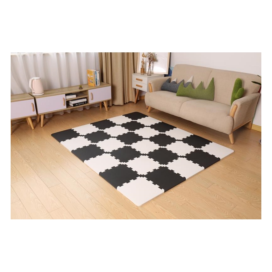 KINDERKRAFT - Pjenaste puzzle LUNO 30kom crna/bijela