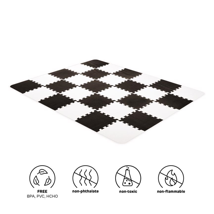 KINDERKRAFT - Pjenaste puzzle LUNO 30kom crna/bijela
