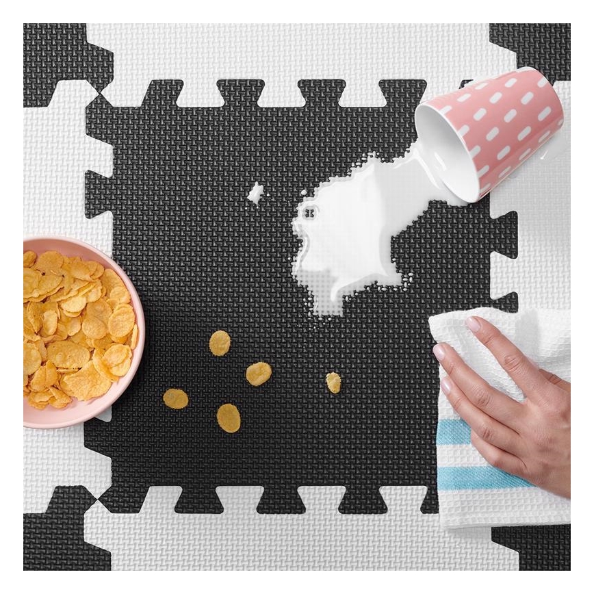 KINDERKRAFT - Pjenaste puzzle LUNO 30kom crna/bijela