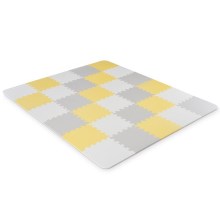 KINDERKRAFT - Pjenaste puzzle LUNO 30kom siva/žuta