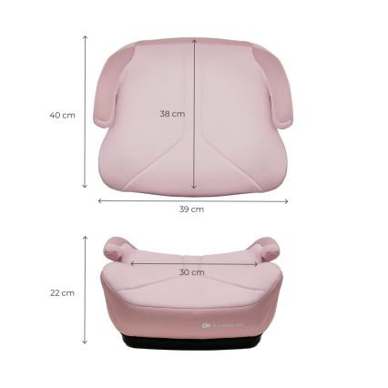 KINDERKRAFT - Povišivač sjedala za auto I-BOOST 2 125–150 cm ružičasta