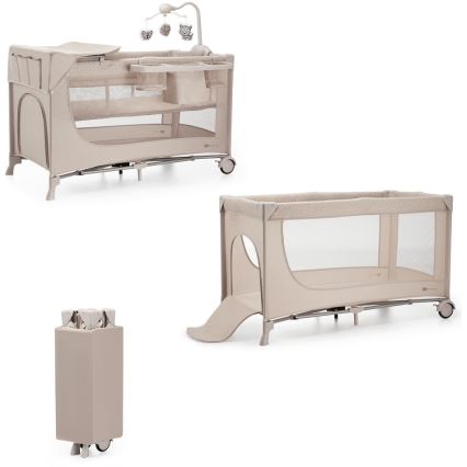 KINDERKRAFT - Putni krevetić JOY 2 s dodacima bež