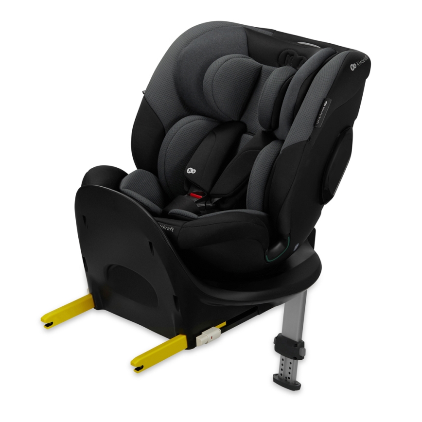 KINDERKRAFT SELECT - Autosjedalica s okretnom bazom I-FIX (40-150 cm) grafitno-crna