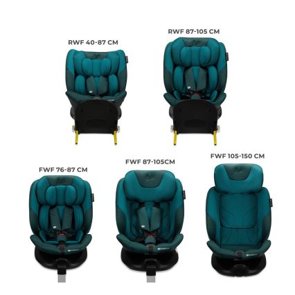 KINDERKRAFT SELECT - Autosjedalica s rotirajućom bazom I-FIX (40-150 cm) Harbor plava