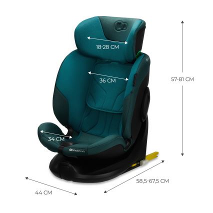 KINDERKRAFT SELECT - Autosjedalica s rotirajućom bazom I-FIX (40-150 cm) Harbor plava
