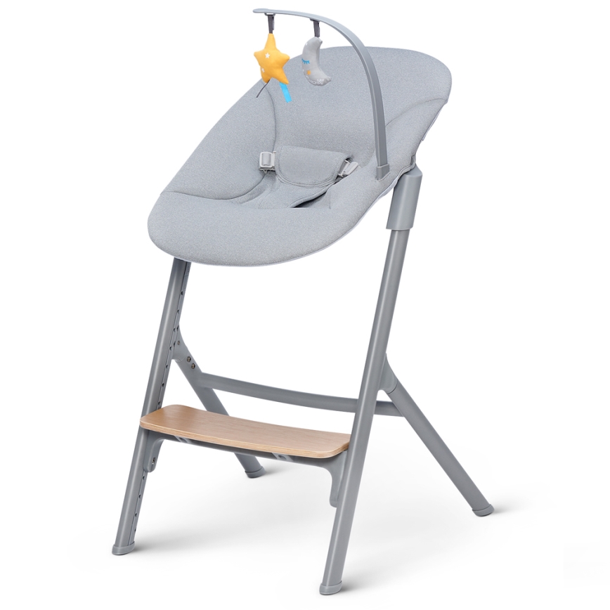 KINDERKRAFT SELECT - Dječja hranilica 3u1 LIVY Premium hrast + ležaljka CALMEE