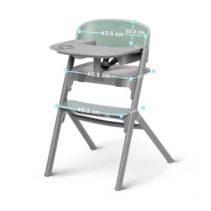 KINDERKRAFT SELECT - Dječja hranilica 3u1 LIVY Premium Maslinasto zelena