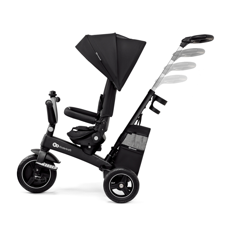 KINDERKRAFT SELECT - Dječji tricikl 5u1 EASYTWIST Premium crna