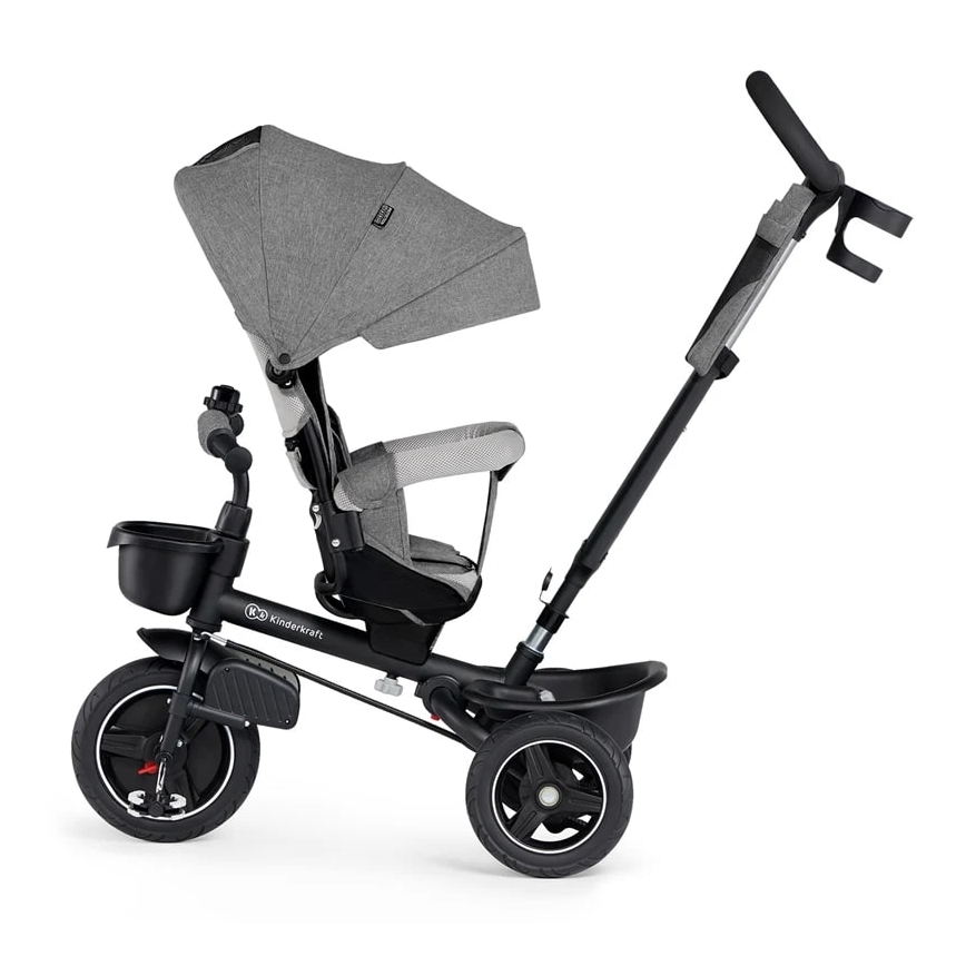 KINDERKRAFT - Dječji tricikl 5u1 SPINSTEP siva