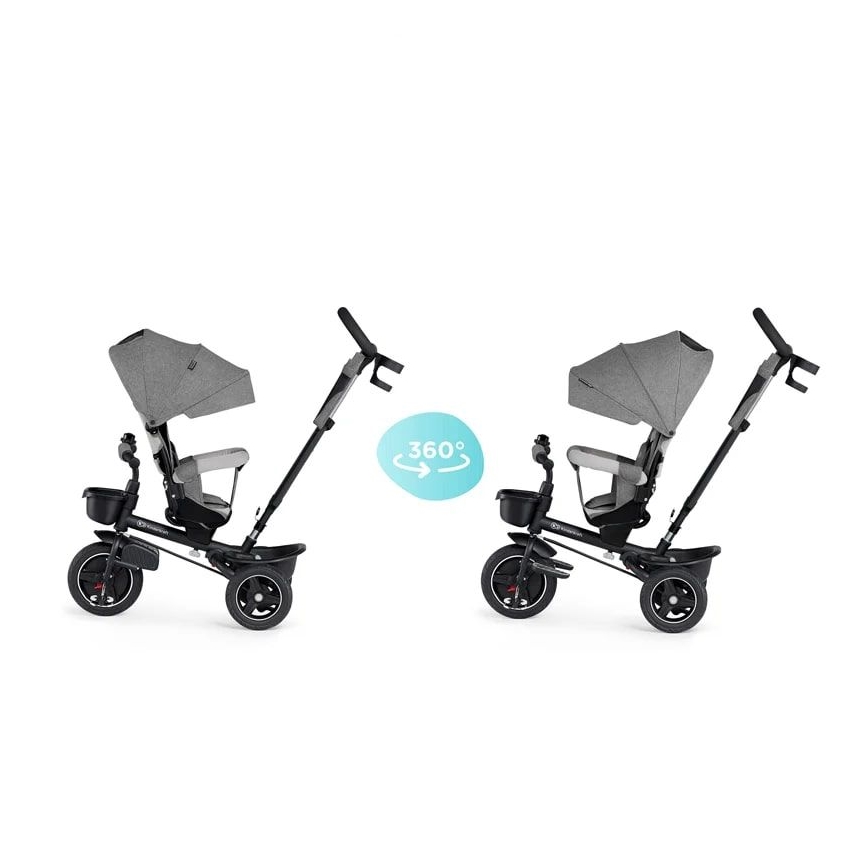 KINDERKRAFT - Dječji tricikl 5u1 SPINSTEP siva