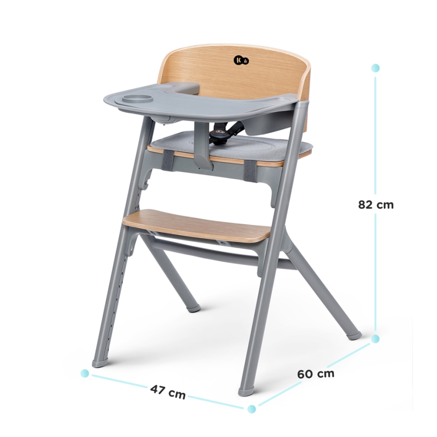 KINDERKRAFT SELECT - Hranilica 3u1 LIVY Premium hrast