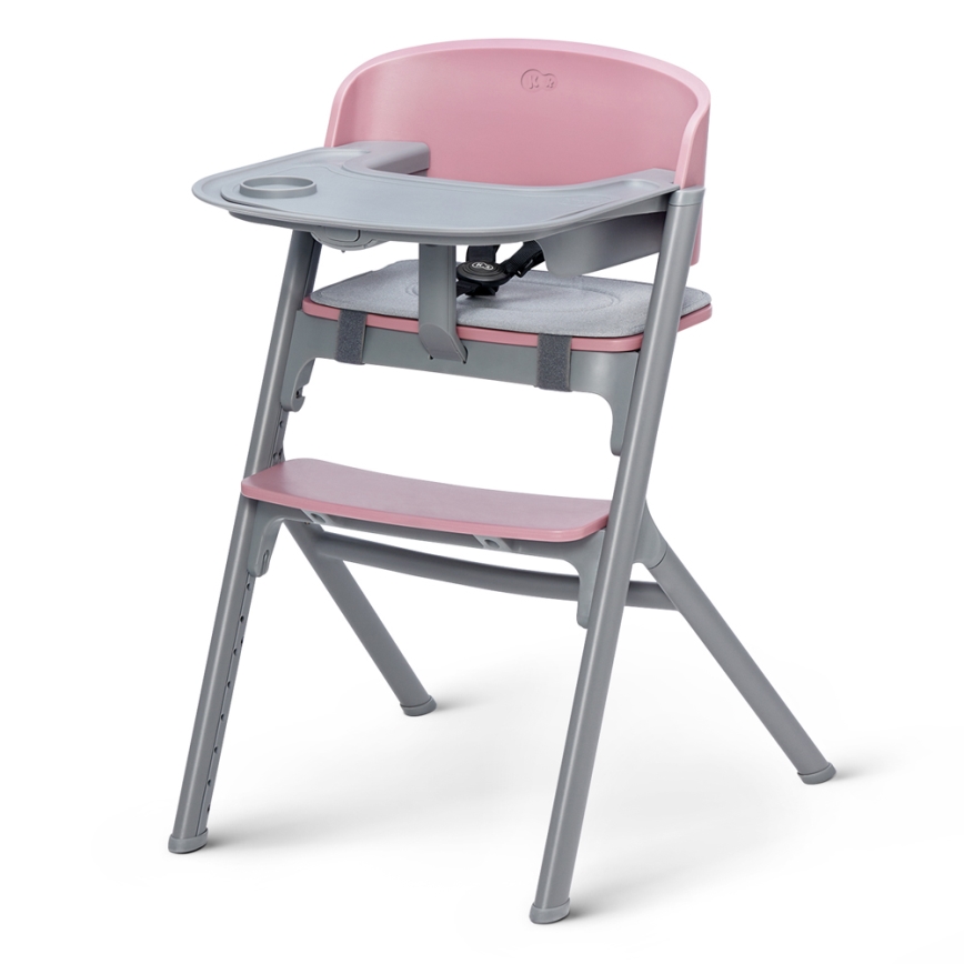 KINDERKRAFT SELECT - Hranilica 3u1 LIVY Premium Aster pink + ležaljka CALMEE