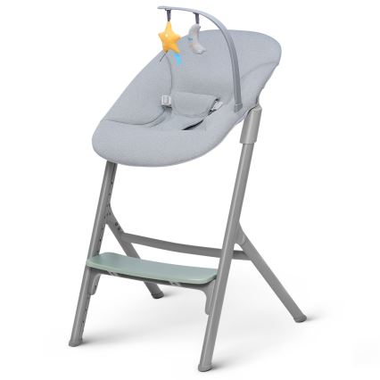 KINDERKRAFT SELECT - Hranilica 3u1 LIVY Premium Olive green + ležaljka CALMEE