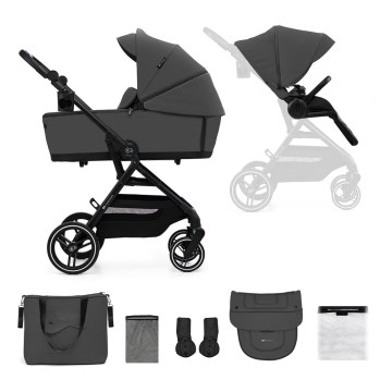 KINDERKRAFT SELECT - Kombinirana kolica 2u1 YOXI Moonlight grey