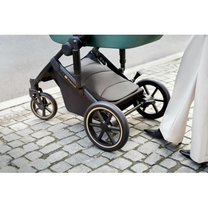 KINDERKRAFT SELECT - Kombinirana kolica 3u1 PRIME 2 Premium Dark green + autosjedalica